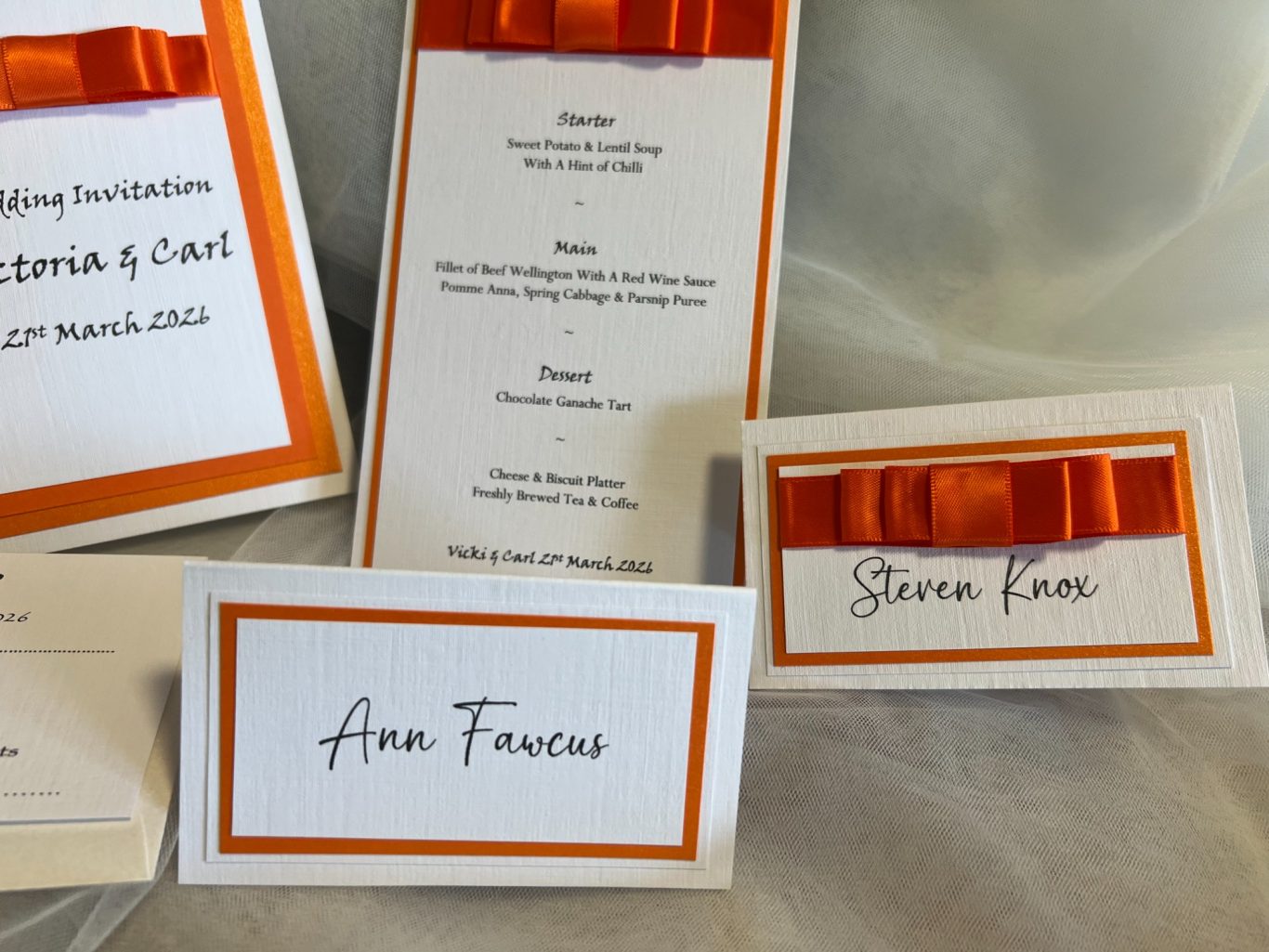 Place name cards £1.10