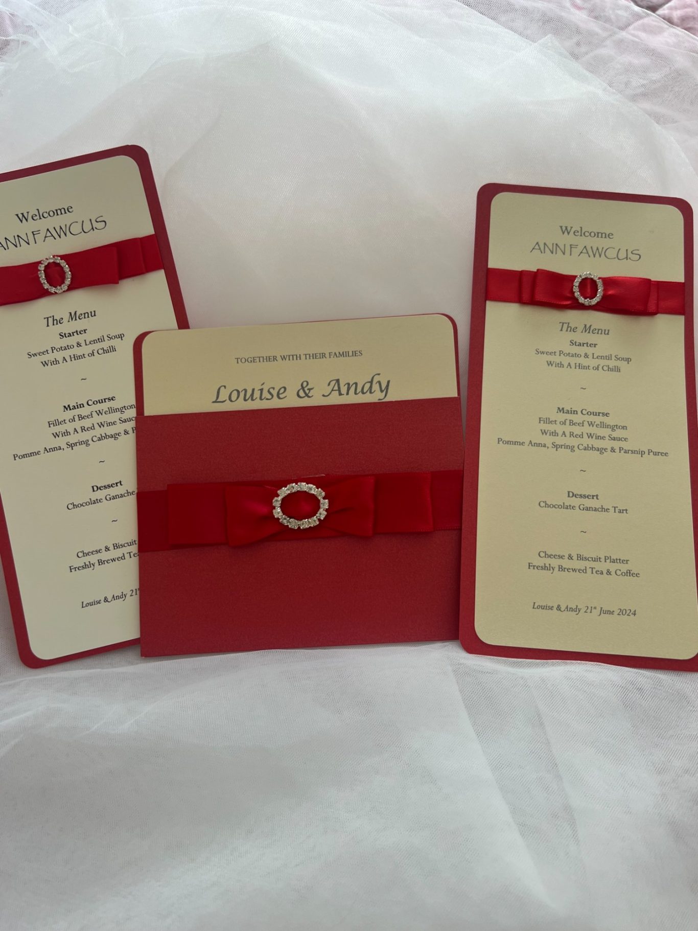 The Victoria Collection in red