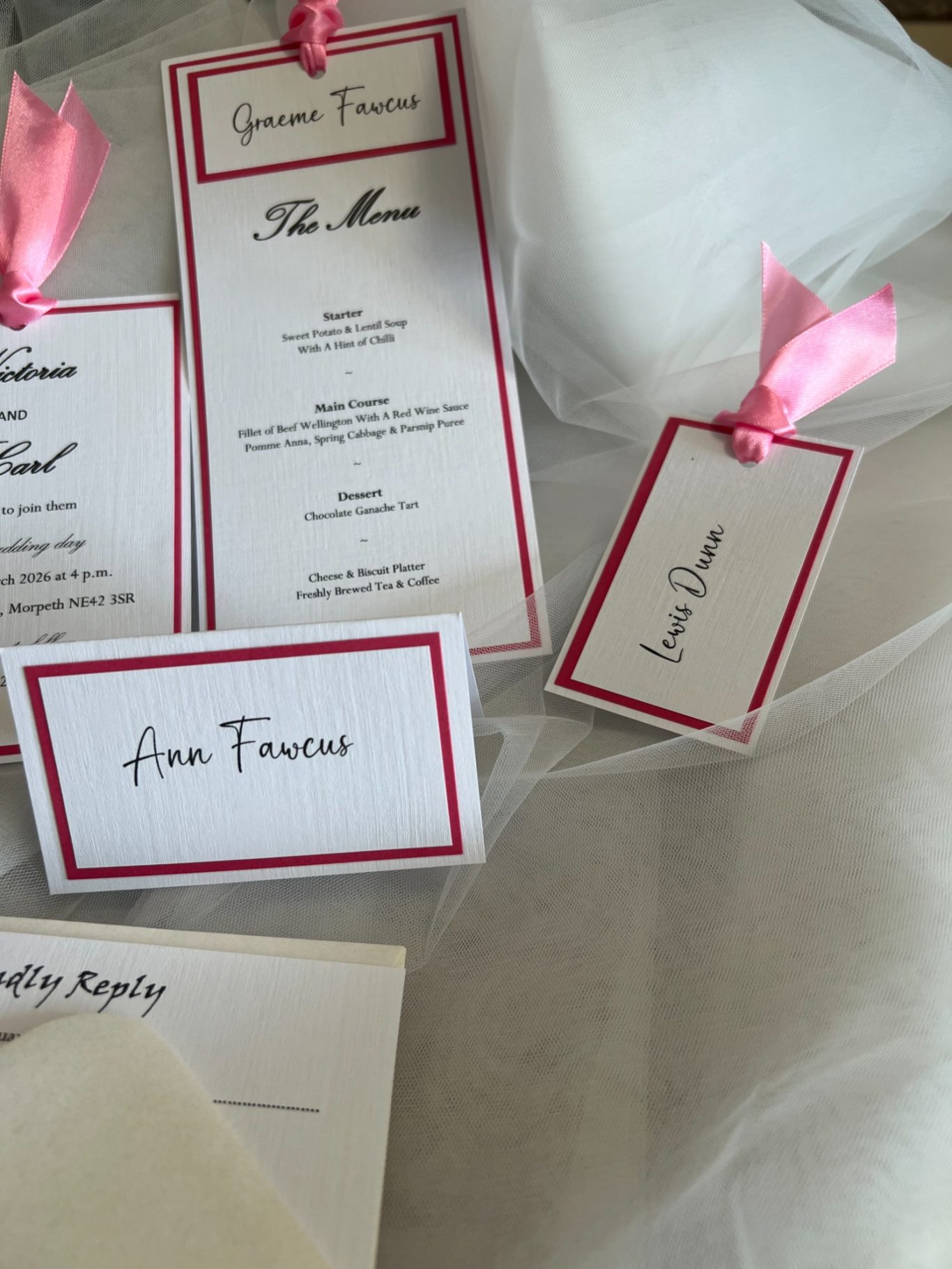 Place name cards £1.10