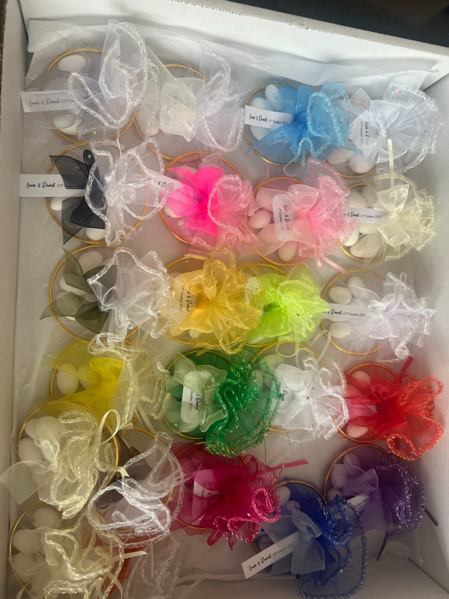 Large selection of coloured nets
