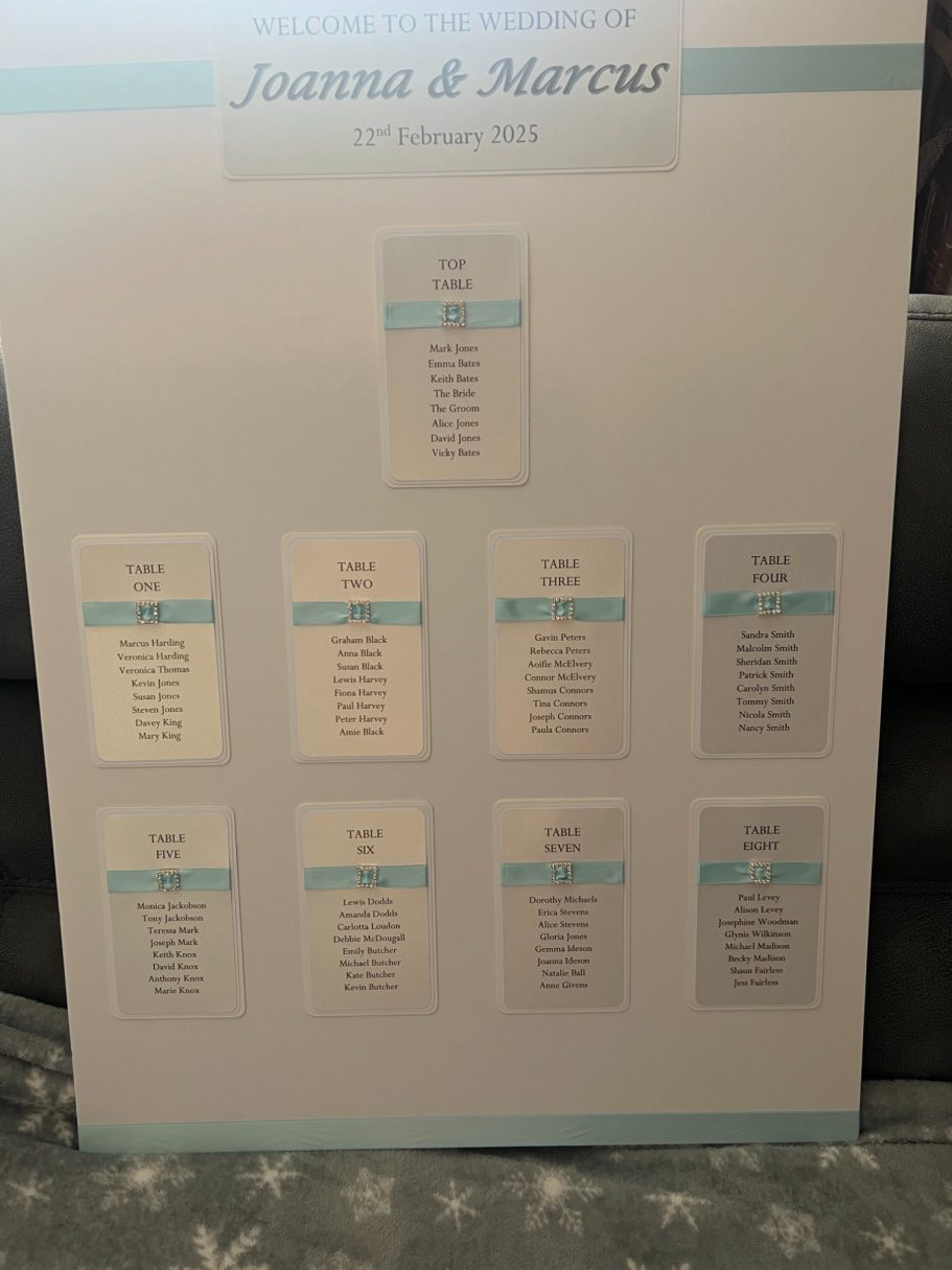 A1 Foam Board pale blue with buckles £40